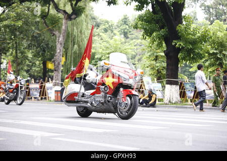 HANOI, VIETNAM - 2. SEPTEMBER: VTV International Cycling Turniers Â?? Tonne Hoa Sen Weltmeisterschaft 2016 auf 2. September 2016 in Hanoi, V Stockfoto