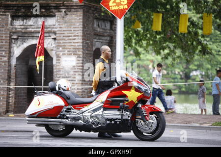 HANOI, VIETNAM - 2. SEPTEMBER: VTV International Cycling Turniers Â?? Tonne Hoa Sen Weltmeisterschaft 2016 auf 2. September 2016 in Hanoi, V Stockfoto