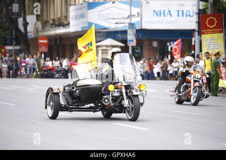 HANOI, VIETNAM - 2. SEPTEMBER: VTV International Cycling Turniers Â?? Tonne Hoa Sen Weltmeisterschaft 2016 auf 2. September 2016 in Hanoi, V Stockfoto