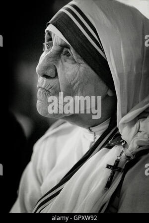 Porträt von Mutter Teresa, die heilige Teresa von Kalkutta Stockfoto