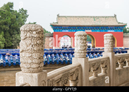 Imperial Gewölbe des Himmels, Temple of Heaven-Komplex, ein kaiserlicher Opferaltar in Peking. UNESCO-Welterbe Stockfoto