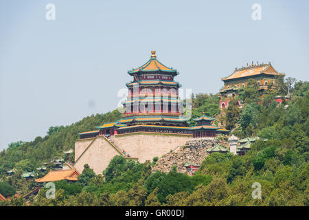 Summer Palace-Szene. Sommerpalast in Peking China gelegen. Es war königlicher Garten. Stockfoto