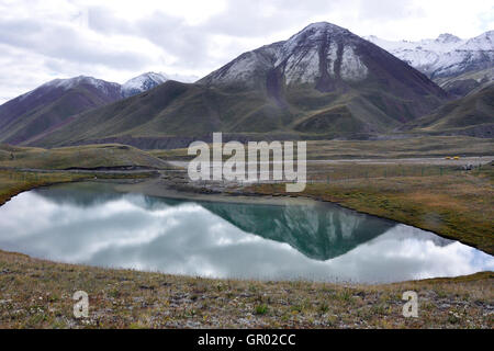 Kirgisistan, Lenin wählen Sie Basislager Stockfoto
