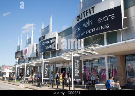 Parkgate shopping Stadion weg Rotherham Stockfoto