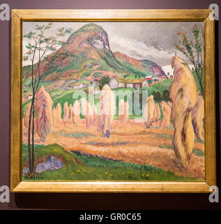 'Korn Pole' undatiert Ölgemälde auf Leinwand von Nikolai Astrup 1880-1928, Kode 4 Kunst Galerie Bergen, Norwegen Stockfoto