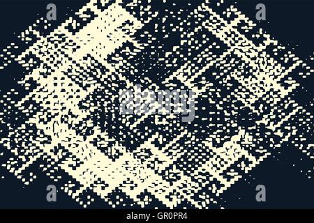 Abstract Grunge Vektor Hintergrund. Monochrome Raster Zusammensetzung diagonal angelegte unregelmäßige Grafikelemente. Stock Vektor