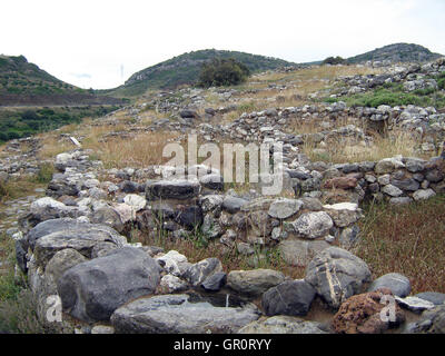 Hagia Triada (auch Ayia Triada, Agia Triada, Agia Trias, Griechisch: [Aˈʝia Triˈaða] — Heilige Dreifaltigkeit) ist die archäologische Stätte von einer Stockfoto