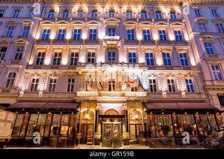 Hotel Sacher in Wien Stockfoto