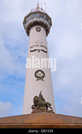 J.C.J. van Speijk Leuchtturm, Egmond Aan Zee, Noord-Holland Stockfoto