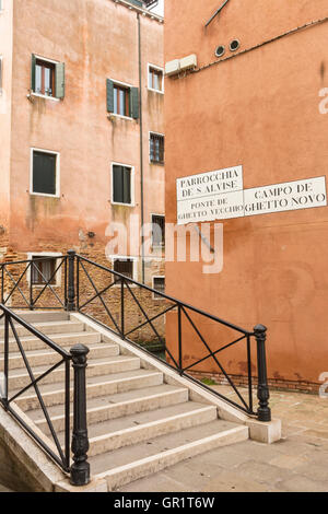 Cannaregio Bezirk, jüdischen Ghetto, Venedig, Italien, Europa Stockfoto