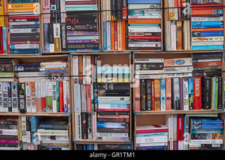 Gebrauchte Bücher bei Greenwich Market in London, England, Vereinigtes Königreich UK Stockfoto