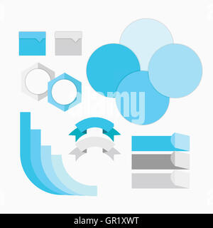 Verschiedene Infografik-Diagramme Stockfoto