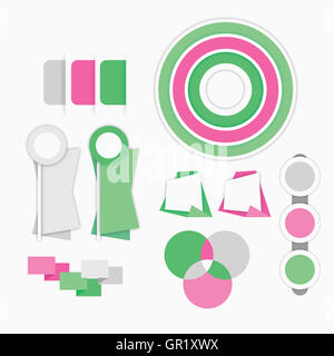 Verschiedene Infografik-Diagramme Stockfoto