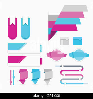 Verschiedene Infografik-Diagramme Stockfoto