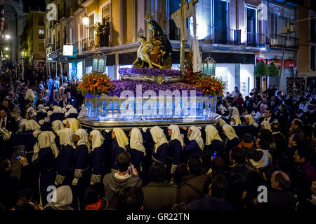 Granada, Spanien - 23. März 2008 - während der Semana Santa, christliche Prozession der Karwoche, Granada, Spanien Stockfoto