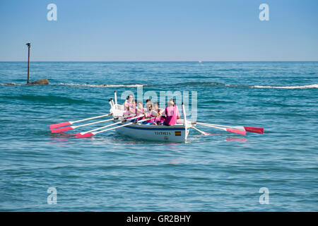 Angeln-Boote-Rennen in Fuengirola, Malaga, Spanien Stockfoto