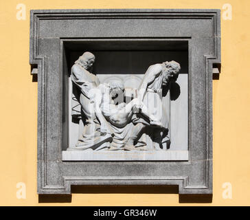 Detail von St. Teresa von Avila-Kirche in Budapest Stockfoto