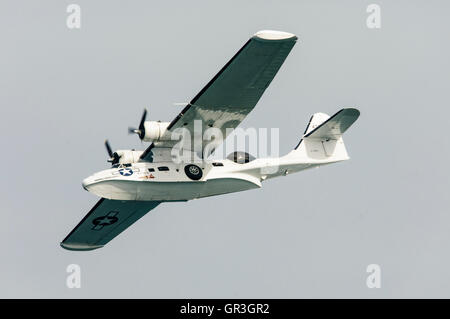 A Consolidated PBY Catalina, Amerikanische Flugboot Wasserflugzeug, die durch die konsolidierte Flugzeuge produziert Stockfoto