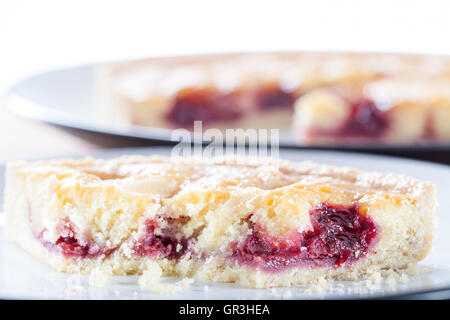 Kirsche Bakewell Tart Stockfoto