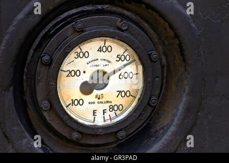 Analoge Anzeige - Uhr - Lokomotive Flying Scotsman Stockfoto