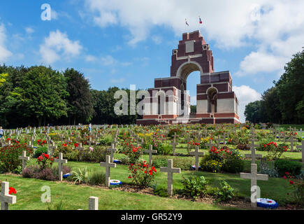 Die Thiepval-Denkmal, das fehlt an der Somme, Thiepval, Frankreich Stockfoto