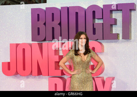 Sarah Solemani Teilnahme an der Uraufführung von Bridget Jones Baby im Odeon Kino, Leicester Square, London. PRESSEVERBAND Foto. Bild Datum: Montag, 5. September 2016. Bildnachweis sollte lauten: Matt Crossick/PA Wire. Stockfoto