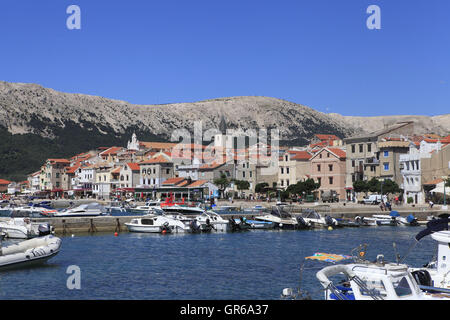 Baska, Insel Krk, Kroatien, Europa Stockfoto