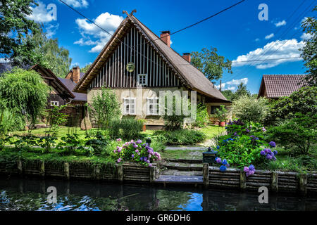 Haus im Spreewald Stockfoto