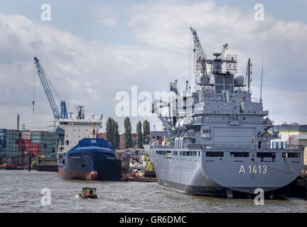 Hamburger Hafen Stockfoto