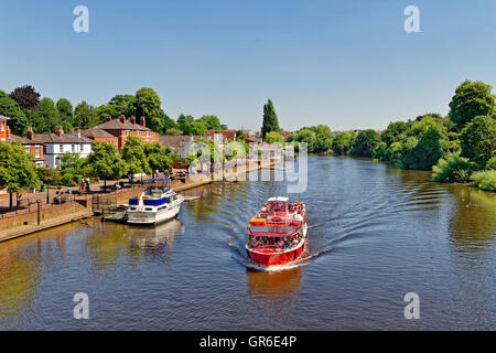 Fluss Dee in Chester, Cheshire, England Kreisstadt. UK Stockfoto
