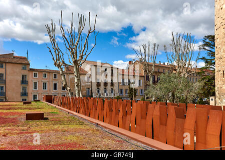 Fragment der Kathedrale von Saint-Just und Saint-Pasteur. Narbonne Stadt. Frankreich Stockfoto