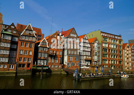 Deichstraße In Hamburg Stockfoto