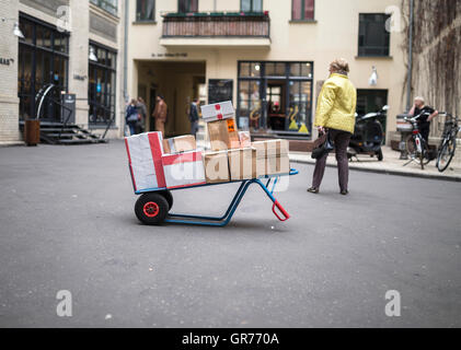 Paketdienst Stockfoto