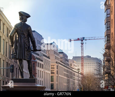 Statue von Prinz Leopold von Dessau In Berlin-Mitte Stockfoto