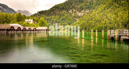 Der Königssee In Bayern Stockfoto