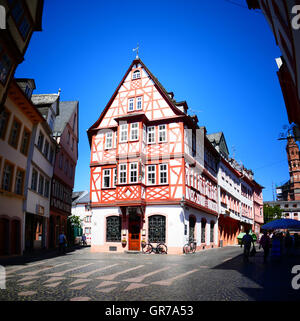 Altstadt Mainz Rheinland Pfalz Rheinland-Pfalz Deutschland Europa Stockfoto