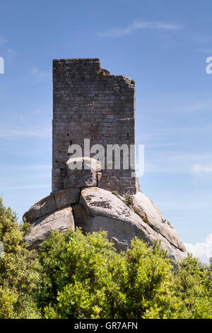 Turm San Giovanni nahe Sant Ilario, Torre Di San Giovanni, Elba, Toskana, Italien, Europa Stockfoto