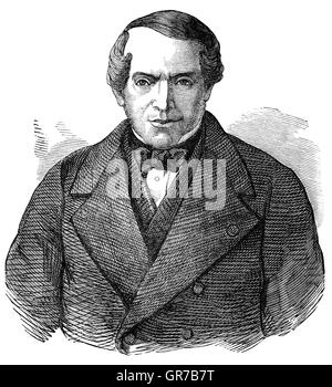 Baron Lionel Nathan de Rothschild (1808 – 1879) war ein britischer Bankier, Politiker und Philanthrop, der Mitglied der prominenten Rothschilds Bankiersfamilie von England war. Er wurde der erste praktizierender Jude, als Mitglied des Parlaments im Vereinigten Königreich zu sitzen. Stockfoto