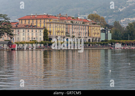 Banken In Lugano Schweiz Credit Suisse Und Bps Banken Hauptsitz