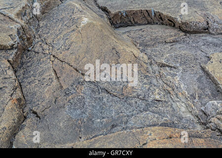 Im Laufe der Jahrtausende hinweg hat der Wild River dieses interessante Formen mit seiner Wasserkraft geschaffen. Stockfoto