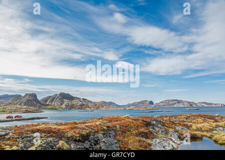 Norwegischen Atlantikküste zwischen Åfjord und Namsos Stockfoto