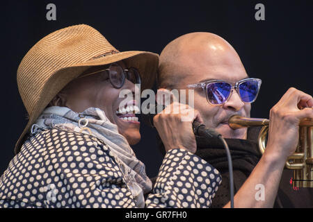 Dee Dee Bridgewater in Pori Jazz 2015 Stockfoto