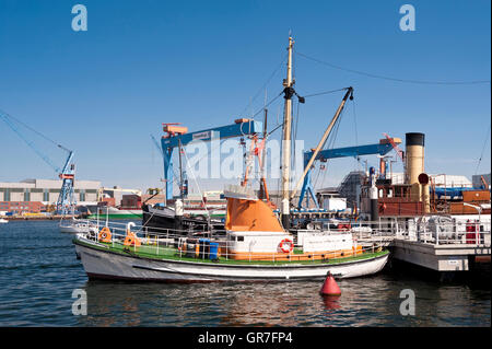 Hafen von Kiel In Deutschland Stockfoto