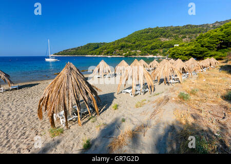 Sandstrand in Saplunara auf Insel Mljet Stockfoto