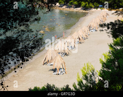 Sandstrand in Saplunara auf Insel Mljet Stockfoto