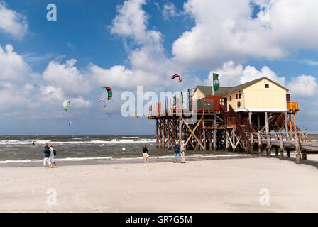 Strand von St. Peter-Ording In Deutschland Stockfoto