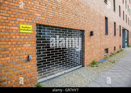 Ausfahrt freihalten Stockfoto