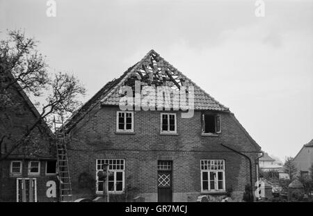 Feuer 1965 Bw Stockfoto