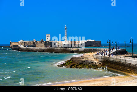 Schloss von San Sebastian, La Caleta, Cadiz, Spanien Stockfoto