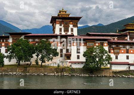 Kloster und Festung Punakha Dzong, Punakah, Bhutan Stockfoto